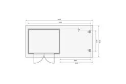 KARIBU Gartenhaus Bastrup3 , Anthrazit, Fichtenholz 28mm, 641x 237 X 220 Cm, Pultdach, Anbau 3m Mit Rückwand -Doppler Verkäufe 30566 4 07.jpg