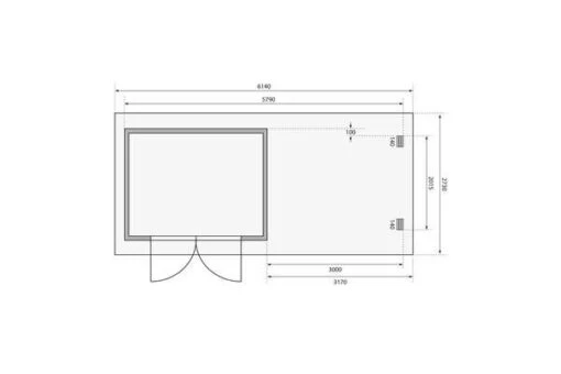 KARIBU Gartenhaus Bastrup3 , Anthrazit, Fichtenholz 28mm, 641x 237 X 220 Cm, Pultdach, Anbau 3m Mit Rückwand -Doppler Verkäufe 30566 4 07.jpg