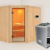 KARIBU Siirin Sauna , Naturbelassen, Fichte, 196x170x198 Cm, Eckeinstieg, Bronzierte Tür, MitOfen 4,5 KW Ext. Strg. Easy -Doppler Verkäufe 30685 2 01.jpg