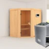 KARIBU Taurin Sauna, Naturbelassen, Fichte, 170 X 151 X 198 Cm, Eckeinstieg, Mit Bronzierter Tür, SET Mit Ofen 4,5 KW Ext. Strg. Easy -Doppler Verkäufe 30916 2 01.jpg