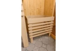 KARIBU Askja Sauna-Set, Naturbelassen, Fichte, 240x248x202 Cm Inkl. Kranz, Ganzglastür Und 9 KW Bio-Ofen Ext. Strg. -Doppler Verkäufe 31335 4 09.jpg