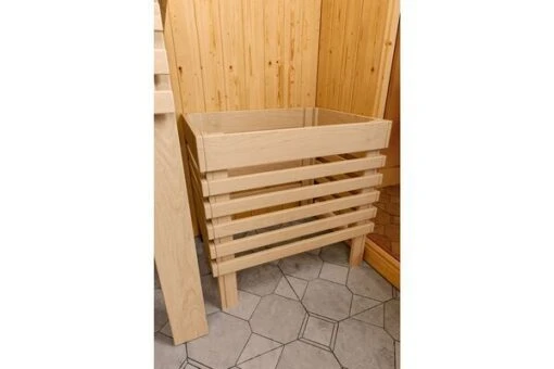 KARIBU Askja Sauna-Set, Naturbelassen, Fichte, 240x248x202 Cm Inkl. Kranz, Ganzglastür Und 9 KW Bio-Ofen Ext. Strg. -Doppler Verkäufe 31335 4 09.jpg