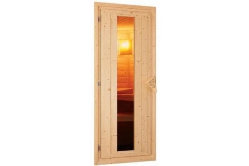 KARIBU Caspin Energiespar-Sauna, Naturbelassen, Fichte, 210x165x202 Cm, Mit Kranz Und 3,6 KW Ofen Integr. Steuerung -Doppler Verkäufe 31391 2 12.jpg