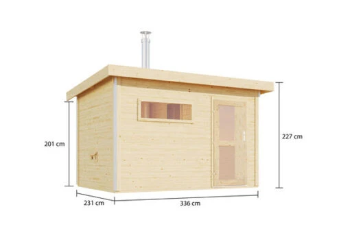 KARIBU Skrollan 2 Saunahaus, Naturbelassen, Fichte, 336x231x227 Cm, Milchglastür & Holzofen Inkl. Schornstein -Doppler Verkäufe 31399 4 05.jpg