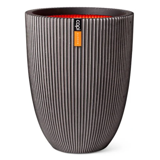 Pflanzvase 'Groove', Anthrazit, Ø 34 X H 46 Cm -Doppler Verkäufe 3210104112 pflanzvase groove 116929