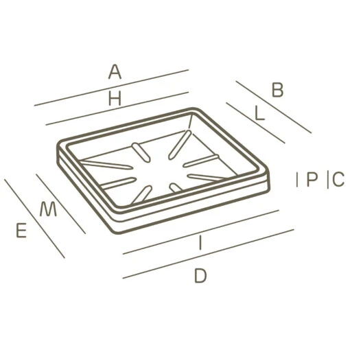 Untersetzer Neze, Terra, L 36 X B 36 X H 4,5 Cm -Doppler Verkäufe 3220100219 Untersetzer Neze Technische Zeichnung 111229 3