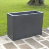 Euro 3 Plast Pflanzkasten Kube High Perlschwarz -Doppler Verkäufe 3230100531 Pflanzkasten Kube High schwarz 100x40x70cm Erdvol 77Ltr 34489