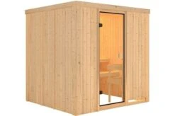 KARIBU Sauna Tromsö, Fichtenholz 68 Mm, Fronteinstieg, Ca. 3m² -Doppler Verkäufe 3 20240 1.jpg